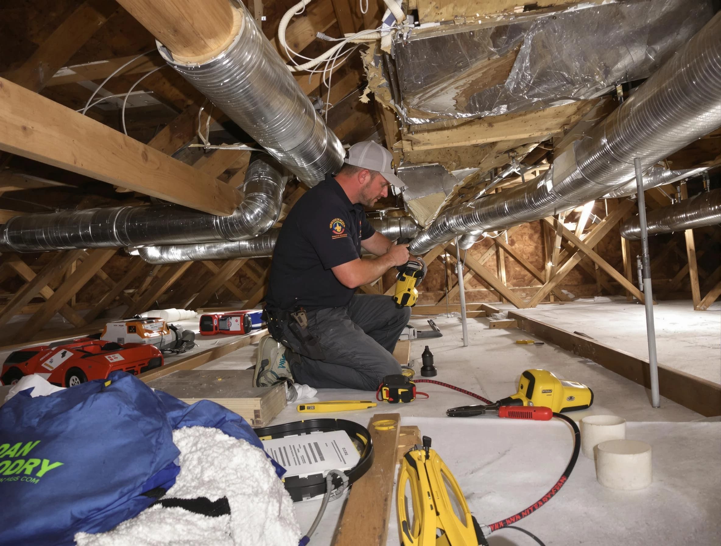 Professional air duct repair by San Bernardino Air Duct Cleaning in San Bernardino