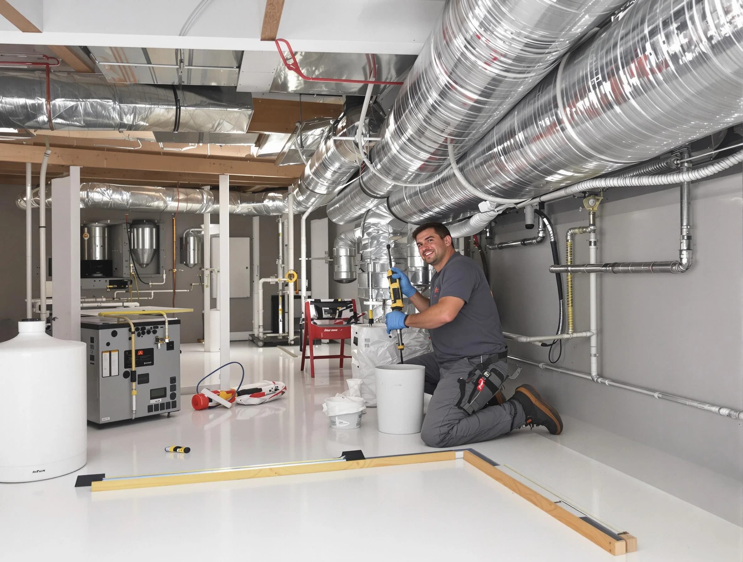 Professional duct sealing service by San Bernardino Air Duct Cleaning in San Bernardino